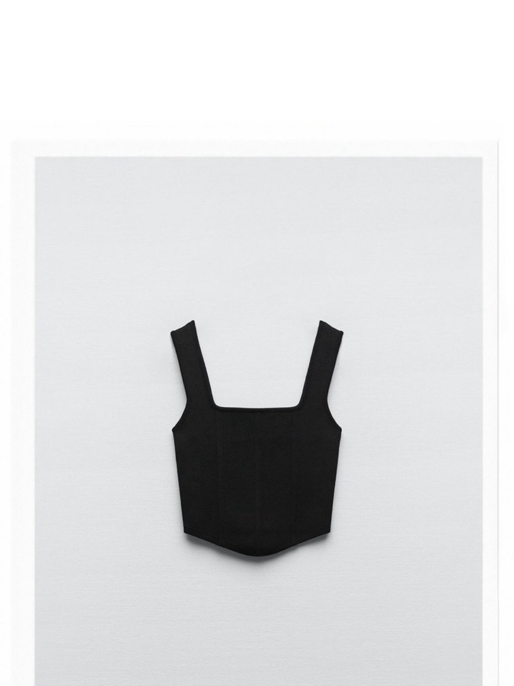 Zara knit corset top